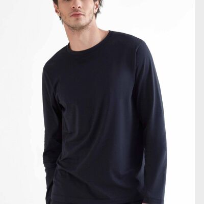 T2110-01 | TENCEL™ Active Men's Long Sleeve Shirt - Black