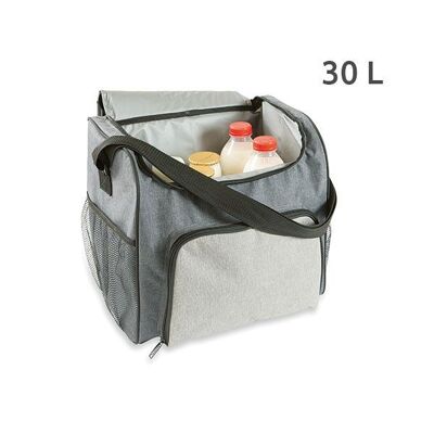 Gray insulated soft cooler 30 L