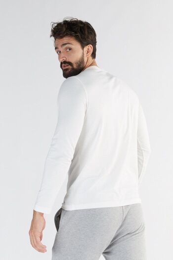 T2110-02 | Chemise à manches longues TENCEL™ Active pour hommes - Blanc 2