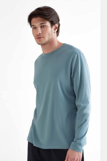 T2110-07 | Chemise à manches longues TENCEL™ Active pour hommes - Gris clair 2