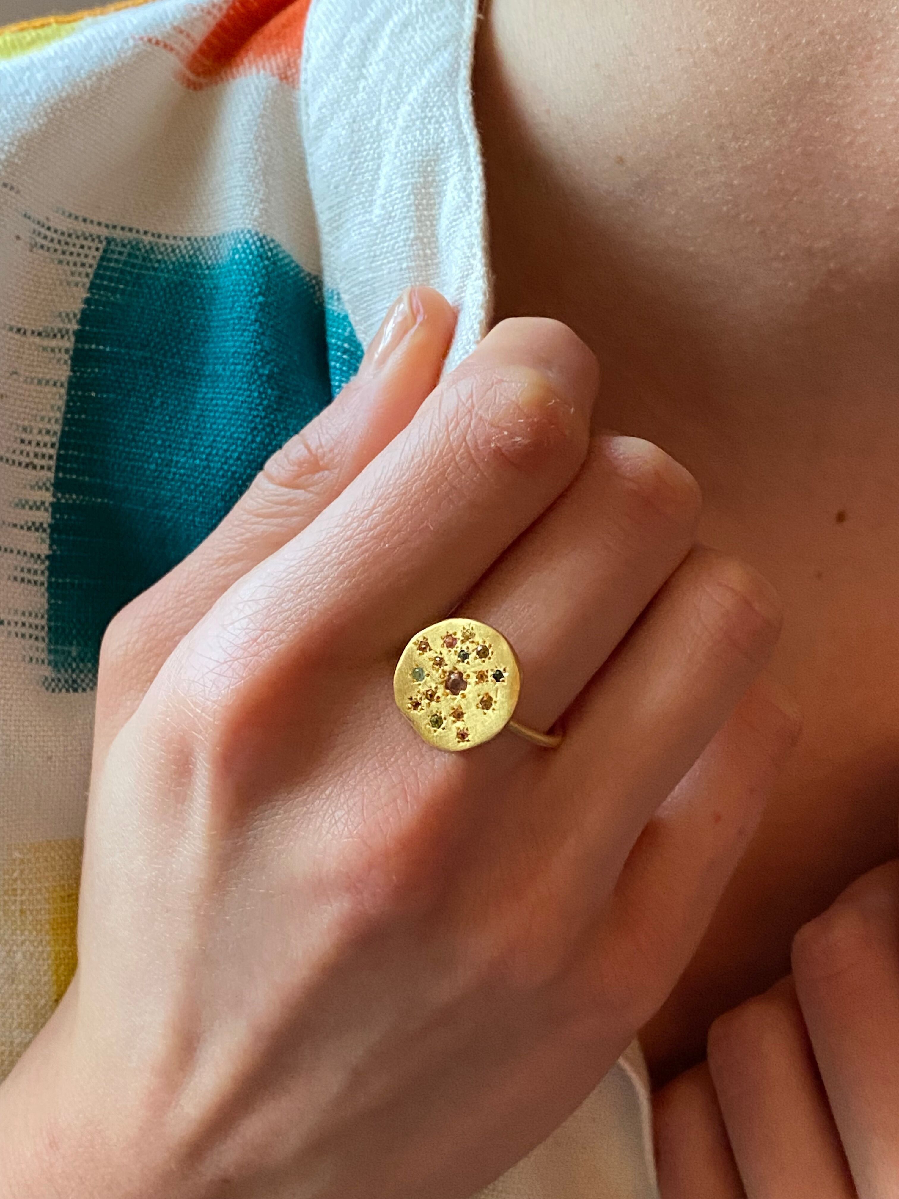 Anello Costellazione in oro opaco (BAGETH18)