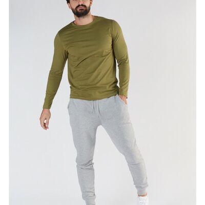T2110-13 | Chemise à manches longues TENCEL™ Active pour hommes - Olive