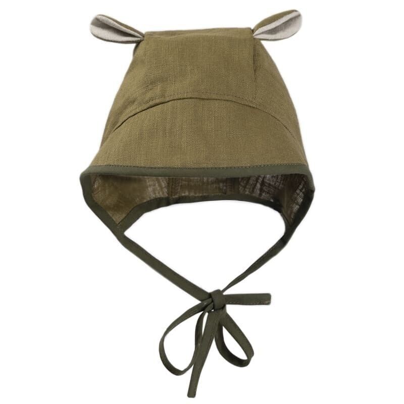 Leinenbonette mit Mütze und Ohren BOHO LEO Pickle