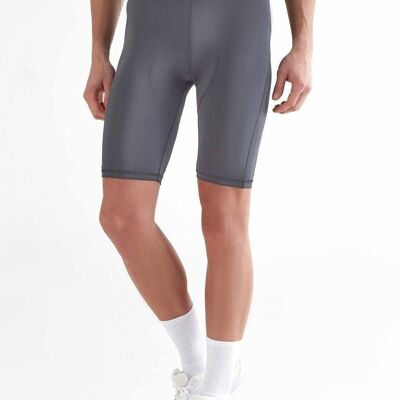 T2330-04 | Culotte ciclista reciclado para hombre - Antracita