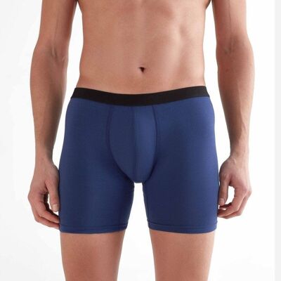 T2400-03| Pantaloncini corti da uomo intimi in TENCEL™ - Blu scuro
