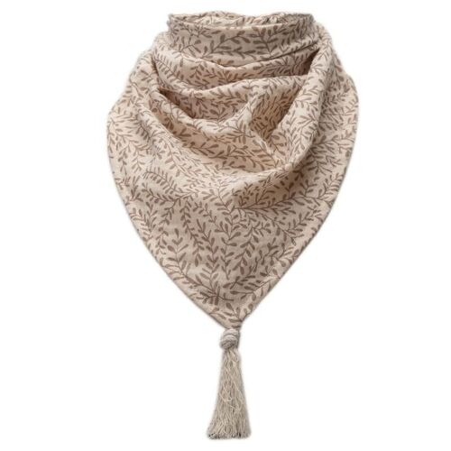 Bandana scarf BOHO LEAF Sand