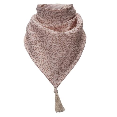 Bandana scarf BOHO LEAF Rose