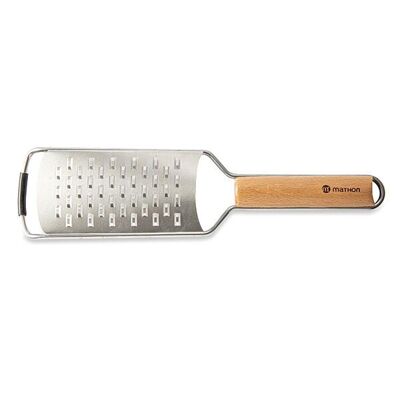 Wide double-edged grater beech handle
