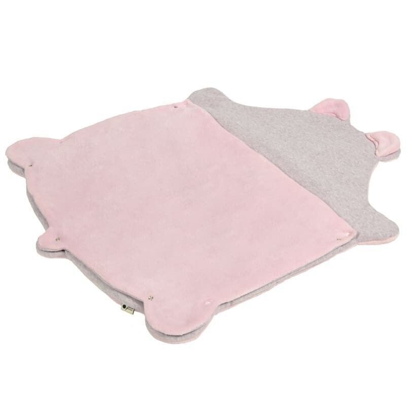 Manta de bebé con TEDDY Rosa Oscuro y Rosa