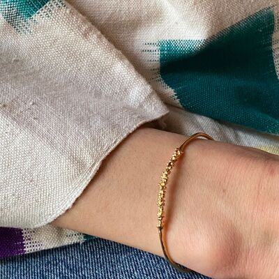 Lilou gold-plated bangle (JLI45)