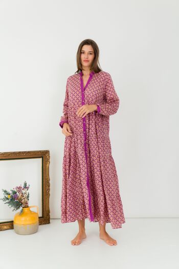 Robe longue bohème en coton 3