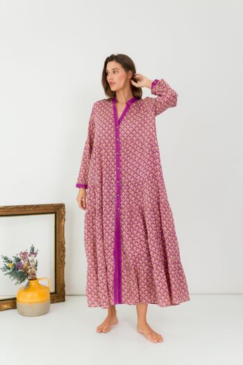 Robe longue bohème en coton 4