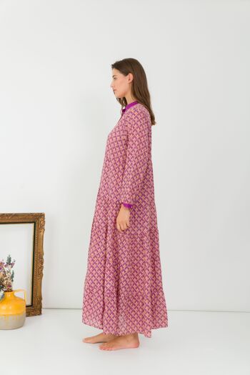 Robe longue bohème en coton 5