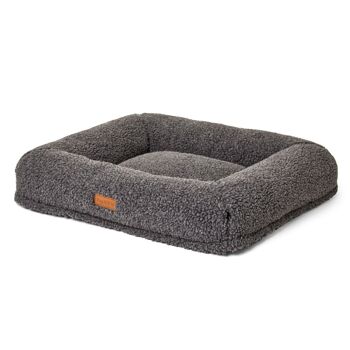 Lit pour chien en polaire PupPillow - Gris ardoise 9