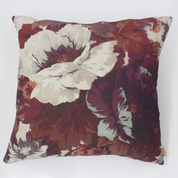 Coussin déco fleuri en gaze de coton 4