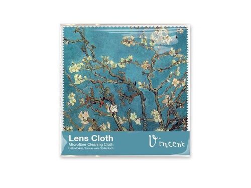 Lens cloth, 15 x 15 cm, Almond Blossom, Van Gogh