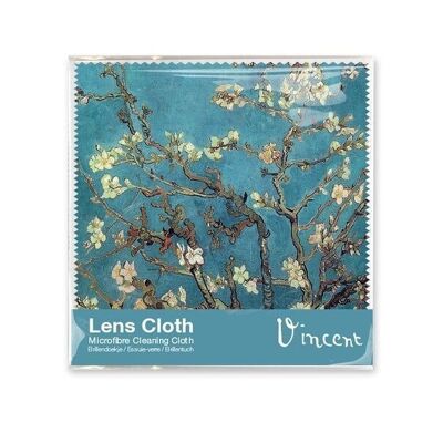 Lens cloth, 15 x 15 cm, Almond Blossom, Van Gogh