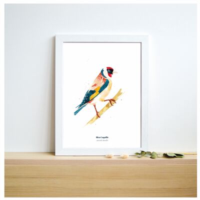 Stationery Decorative Poster - 21 x 29.7 cm - Goldfinch Elegant