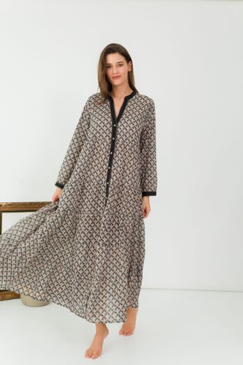 Robe longue  bohème en coton 2