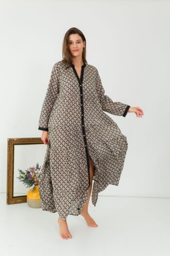 Robe longue  bohème en coton 3