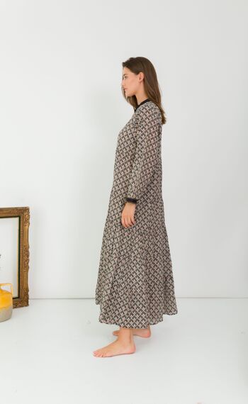 Robe longue  bohème en coton 4