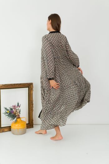 Robe longue  bohème en coton 5