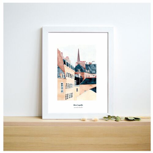 Papeterie Affiche Déco - 21 x 29,7 cm - Vue Sur Intra