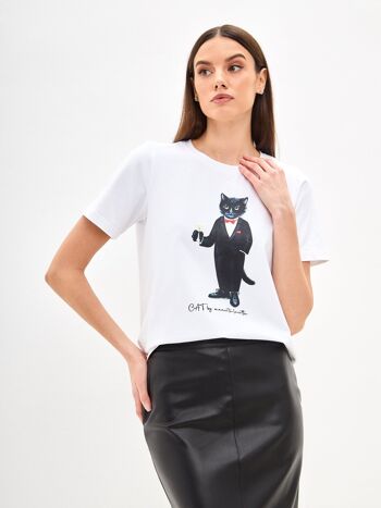 T-shirt imprimé DANDY CHAT 1