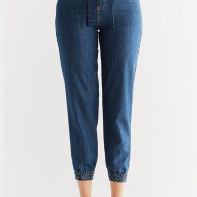 WT1022-257 | Women's Jogger Jeans - Royal Blue