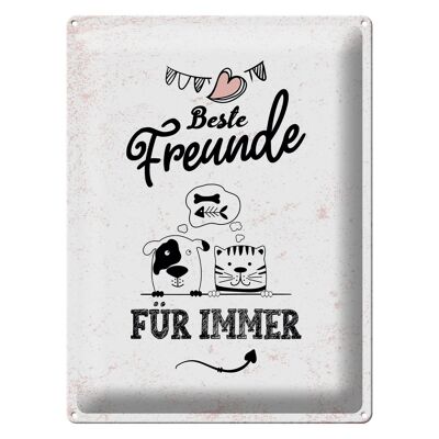 Blechschild Spruch Beste Freunde für immer 30x40cm