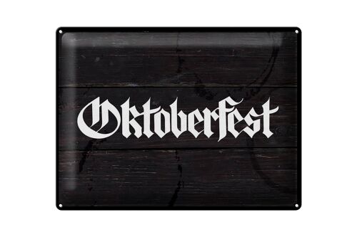 Blechschild Fest Oktoberfest Bier Feiern München 40x30cm