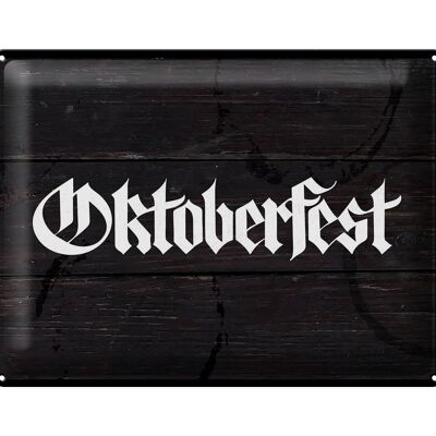 Cartel de chapa Fest Oktoberfest Beer Celebrate Munich 40x30cm