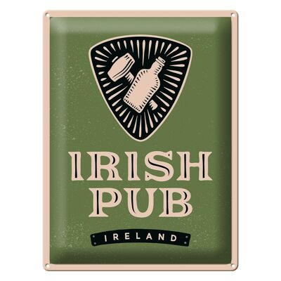 Cartel de chapa que dice Irlanda pub irlandés 30x40cm regalo