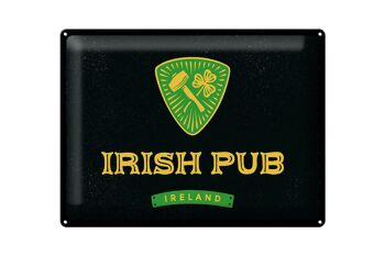Plaque en tôle disant Irlande Irish Pub 40x30cm 1
