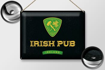 Plaque en tôle disant Irlande Irish Pub 40x30cm 2
