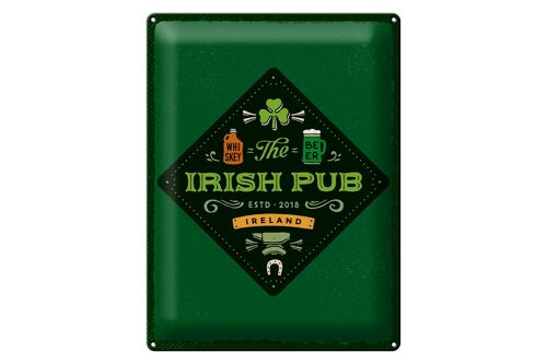 Blechschild Spruch Ireland Irish Pub Whiskey Beer 30x40cm