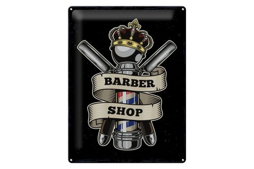 Blechschild Spruch Barbershop Friseur Salon Haare 30x40cm