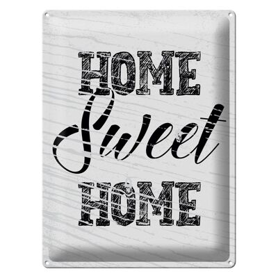 Targa in metallo con scritta Home Sweet Home 30x40 cm regalo