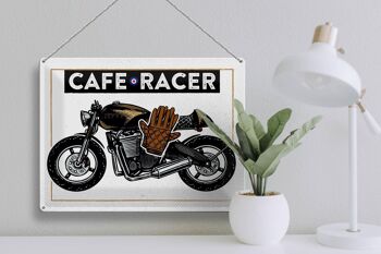 Plaque en tôle Moto Café Racer Moto 40x30cm 3