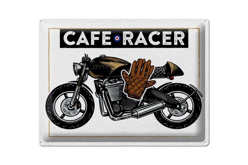 Blechschild Motorcycle Cafe Racer Motorrad 40x30cm Geschenk