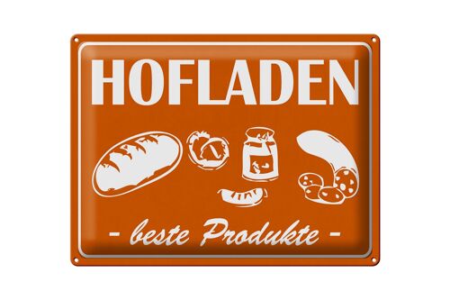 Blechschild Hinweis 40x30cm Hofladen Beste Produkte