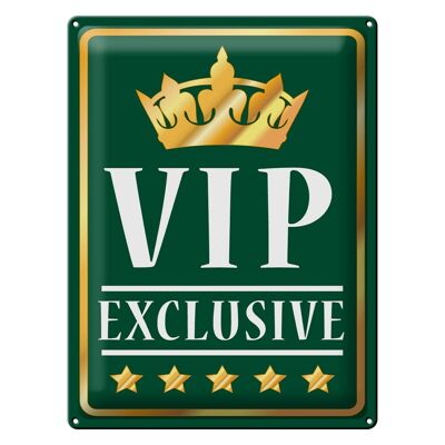 Blechschild Spruch 30x40cm VIP exclusive grünes