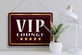 Plaque signalétique en tôle 40x30cm VIP Lounge 5 étoiles 3