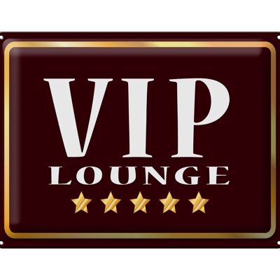Targa in metallo con avviso 40x30 cm VIP Lounge 5 stelle