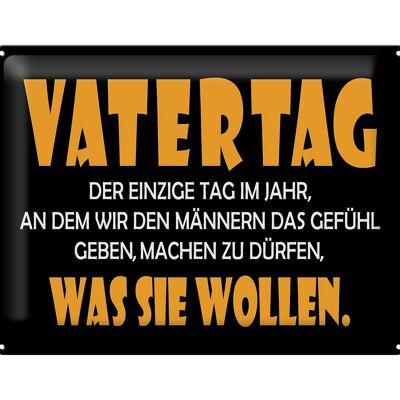 Blechschild Spruch 40x30cm Vatertag