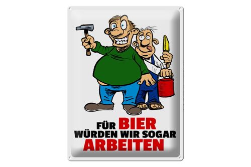 Blechschild Spruch 30x40cm Für Bier würden wir sogar arbeiten