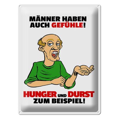 Blechschild Spruch 30x40cm Männer haben auch Gefühle