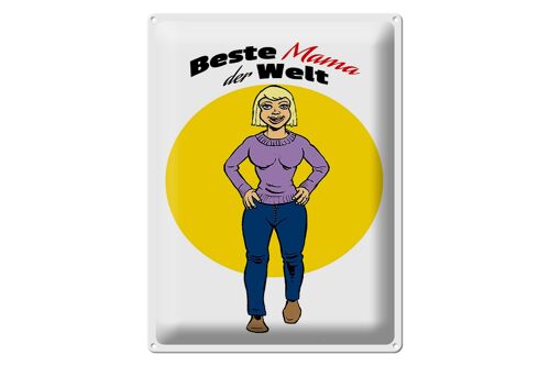 Blechschild Spruch 30x40cm Beste Mama der Welt