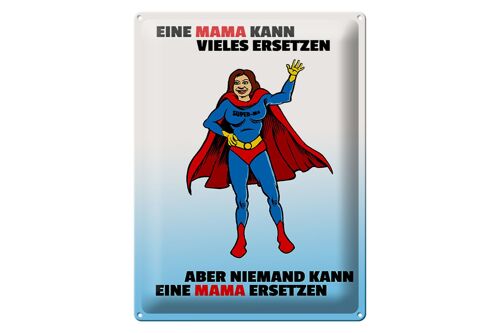 Blechschild Mama kann vieles ersetzen schild Wanddeko 30x40