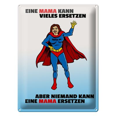 Blechschild Mama kann vieles ersetzen schild Wanddeko 30x40